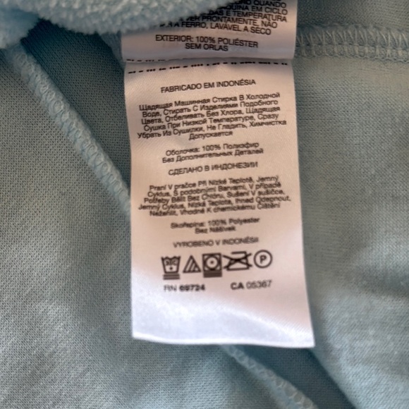 Columbia Sky Blue Light Weight Fleece Pullover 1X - Picture 13 of 14